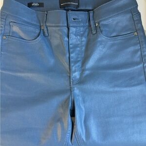 White House Black Market High Rise Skinny Coated Jeans